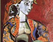 巴勃罗 毕加索 : 穿土耳其式外套的女人